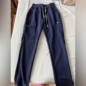 Navy FIGS High Waisted Yola Skinny Scrub Pants - XS